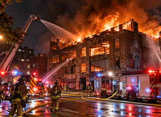 Three-Alarm Fire at Vacant Building in Toronto’s East End Investigated as Suspicious